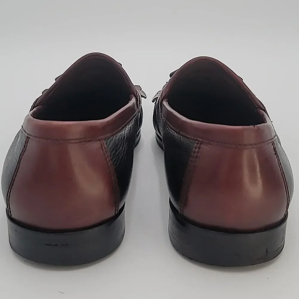 JOHNSTON & MURPHY sz10 ARAGON Kiltie Tassel Moc Toe Loafer NICE